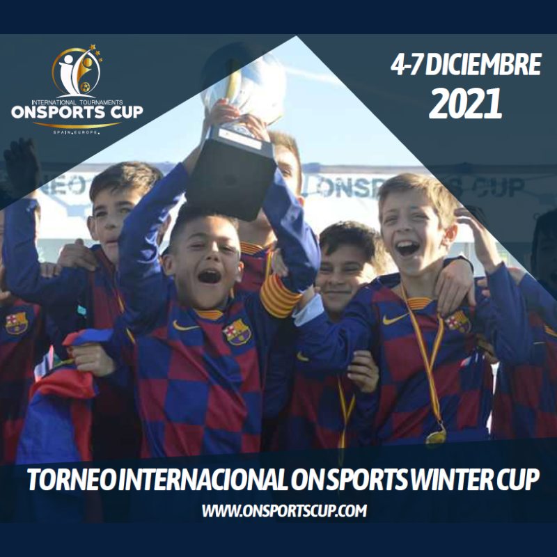 Banner Torneo Internacional OnSports Cambrils Winter Cup 2021 Tenerife Infantiles