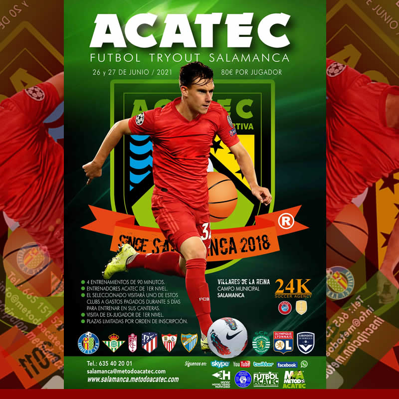Banner Fútbol Tryout Salamanca 2021