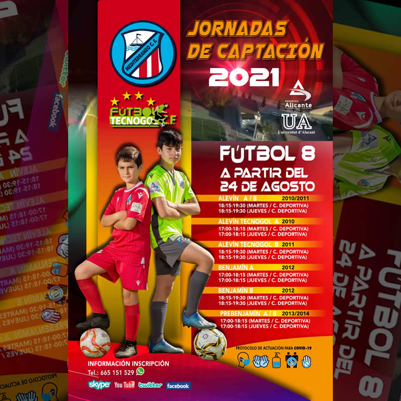 Banner Jornadas de Captación Fútbol 8 2021