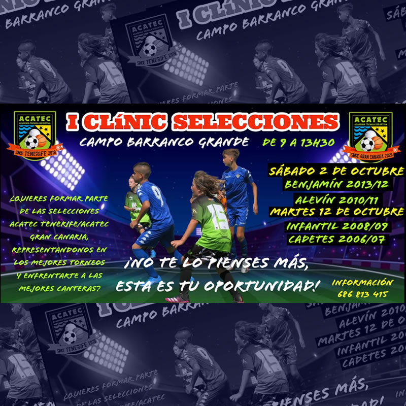 Banner I Clinic Selecciones Tenerife - Cadete Infantil