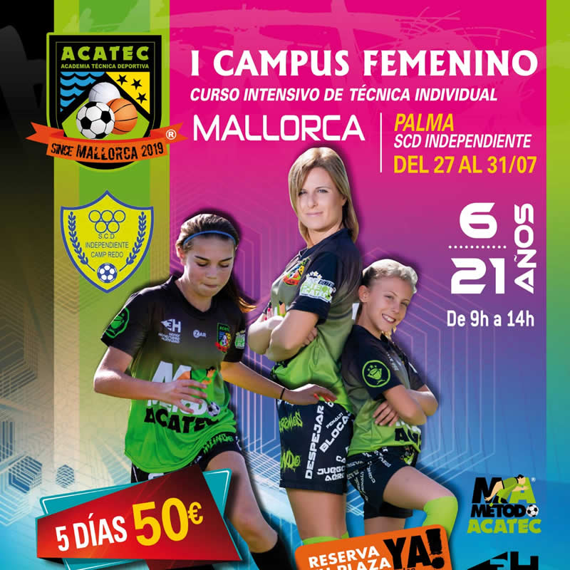 Banner I Campus Verano Femenino en Mallorca 6-21 años