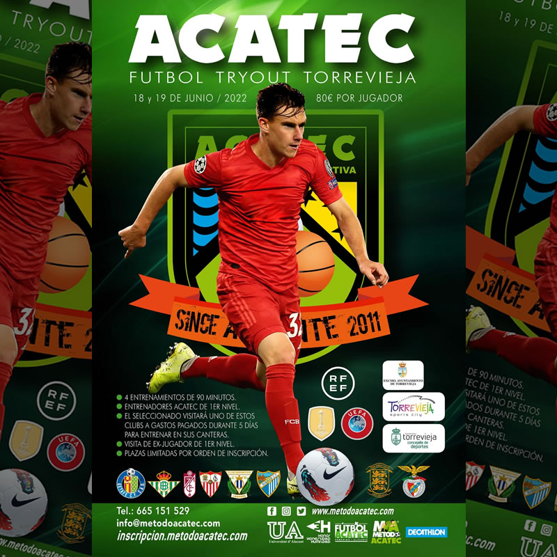 Banner Fútbol Tryout Alicante 2022