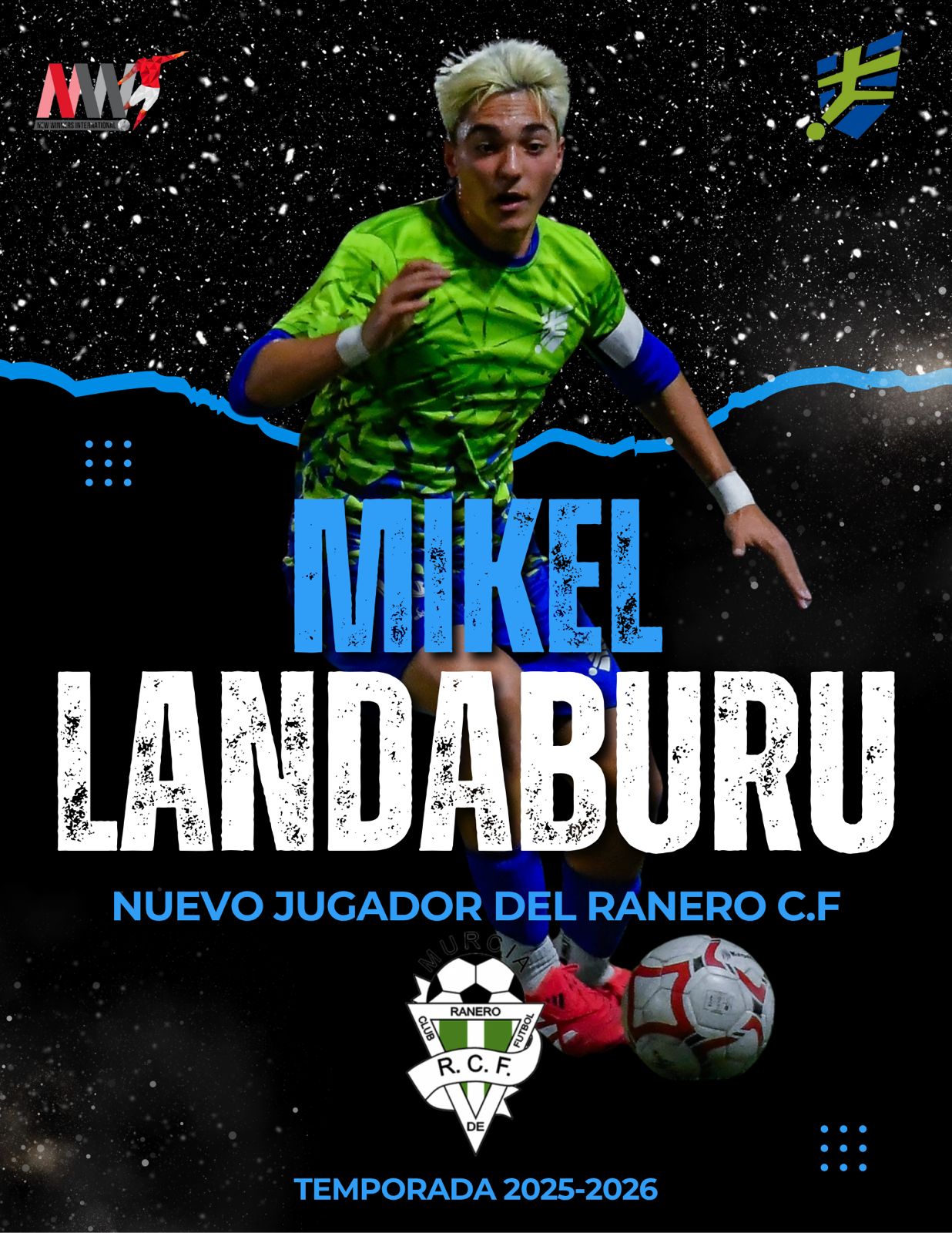 MIKEL LANDABURU FICHA POR EL C.D. RANERO EN LIGA NACIONAL JUVENIL